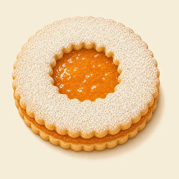 Apricot Linzer cookie